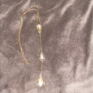 Rose Gold Three Tier Pendant Necklace